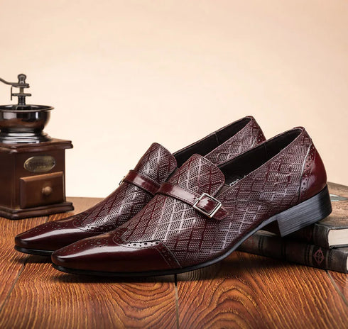 Elegant Patent Leather Oxford Loafers for Men - Versatile Dress Shoes for Weddings and Office Occasions - Comfortable Slip-On Style with Pointed Toe Design